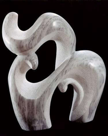 Original Abstract Animal Sculpture by Shimon Drory