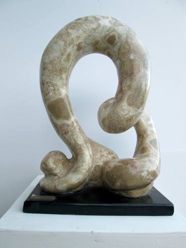 Original Abstract Animal Sculpture by Shimon Drory