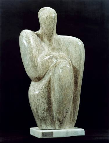 Original Abstract People Sculpture by Shimon Drory
