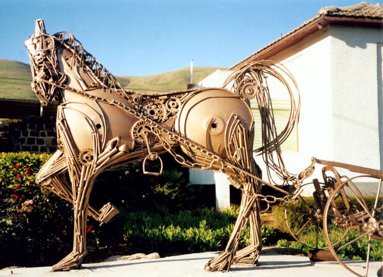 Original Horse Sculpture by Shimon Drory