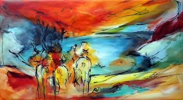 Print of Abstract Expressionism Animal Paintings by Mauga Houba-Hausherr