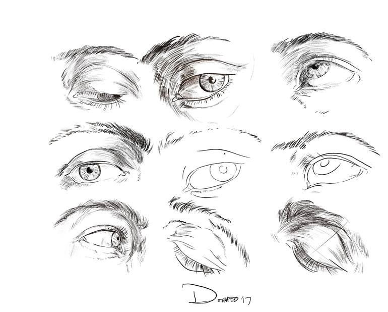 Art Work Drawings Of Eyes