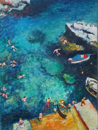 Original Impressionism Beach Paintings by will smith