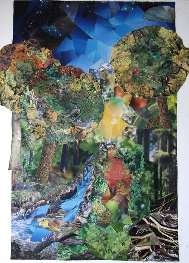Original Nature Collage by tony wells