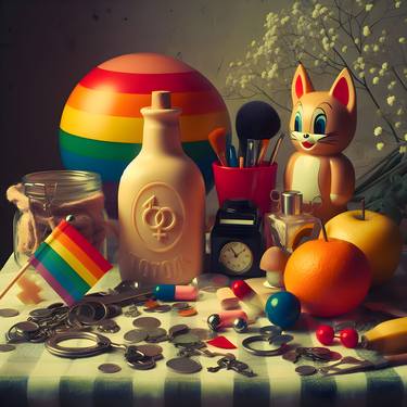 Original Algorithmic Still Life Digital by Barry Johansen