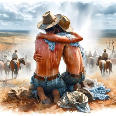 Original Digital Art Men Digital by Barry Johansen