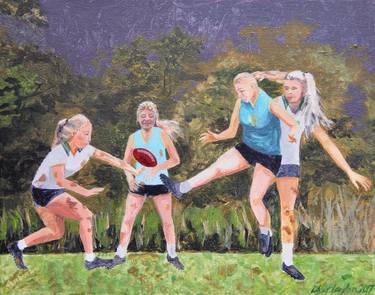 Print of Figurative Sport Paintings by Libbet Loughnan