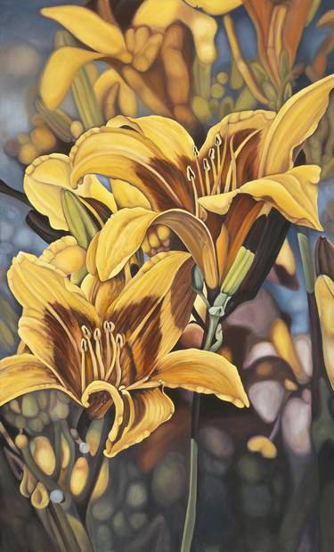 Original Fine Art Floral Paintings by Judith Moore