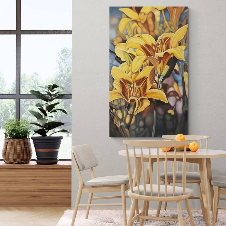 Original Floral Painting by Judith Moore