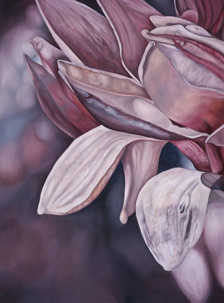 Original Fine Art Floral Painting by Judith Moore