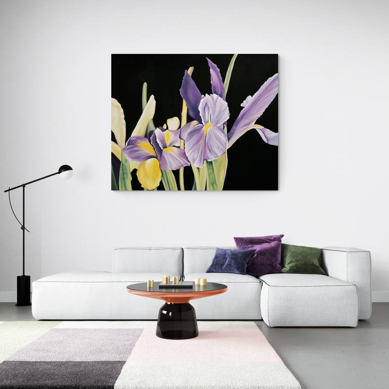 Original Fine Art Floral Painting by Judith Moore