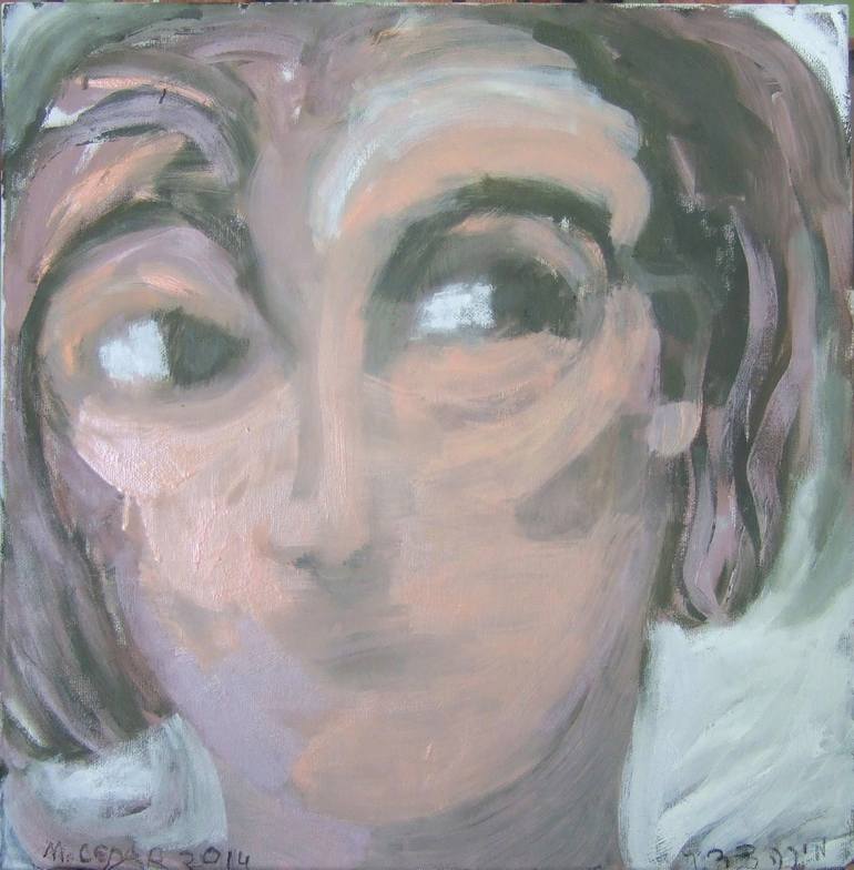 the look Painting by mira cedar | Saatchi Art