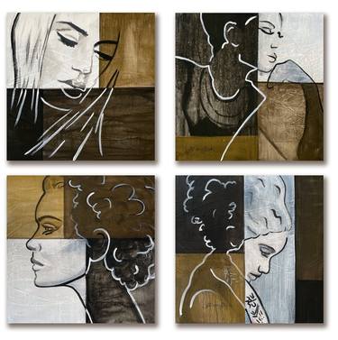 Original Abstract Expressionism Women Paintings by Jill English