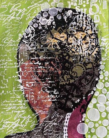 Print of Abstract People Mixed Media by Jill English
