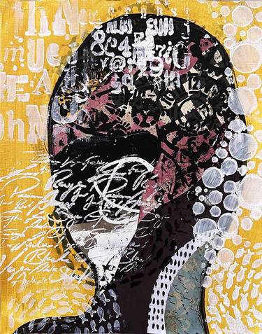 Print of Abstract People Mixed Media by Jill English