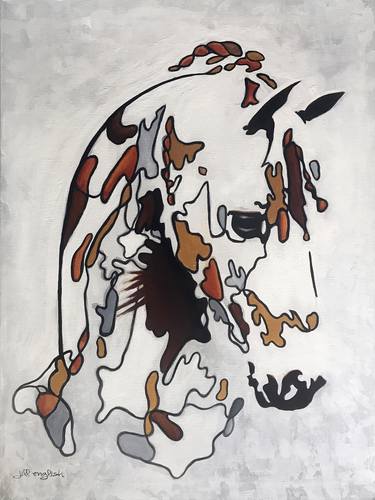 Original Abstract Horse Paintings by Jill English