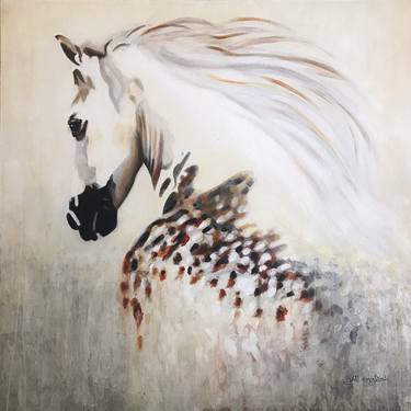 Original Modern Horse Paintings by Jill English