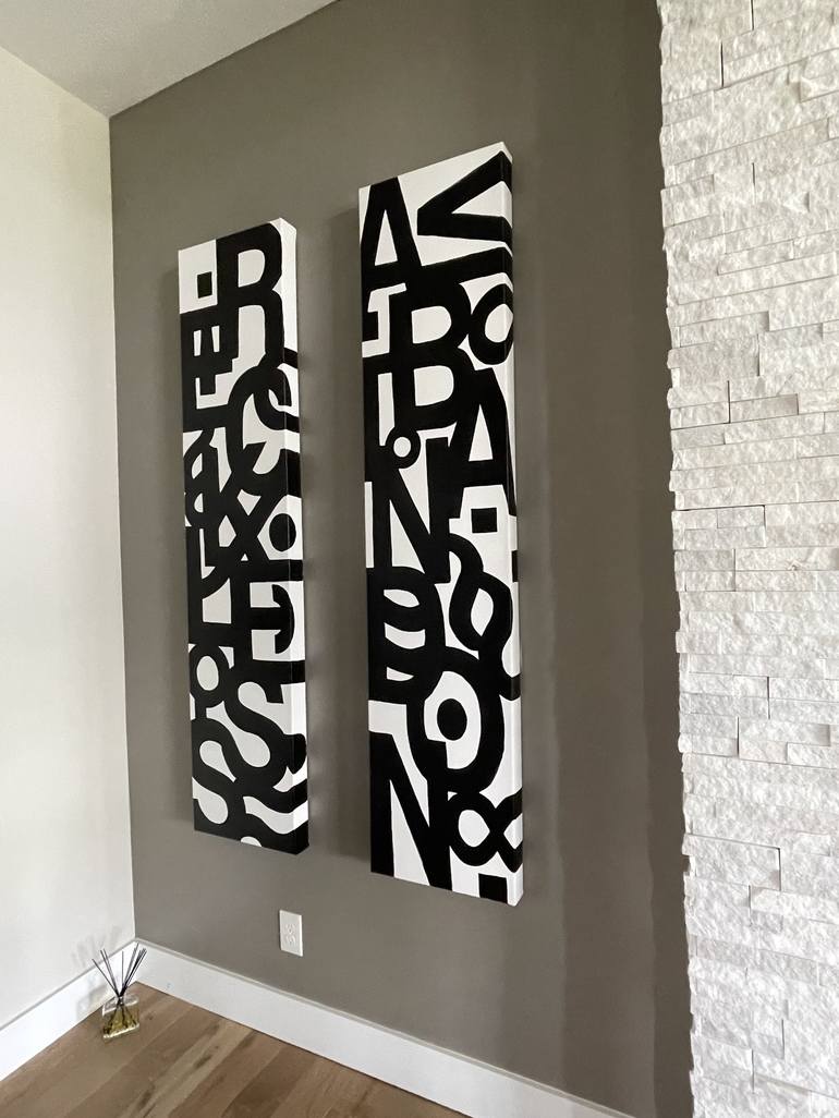 Original Minimalism Typography Painting by Jill English