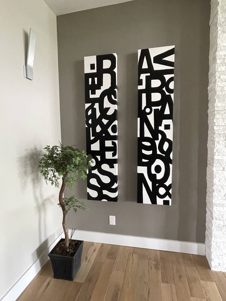 Original Typography Painting by Jill English