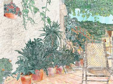 Original Expressionism Garden Mixed Media by Nenad Stojanovic
