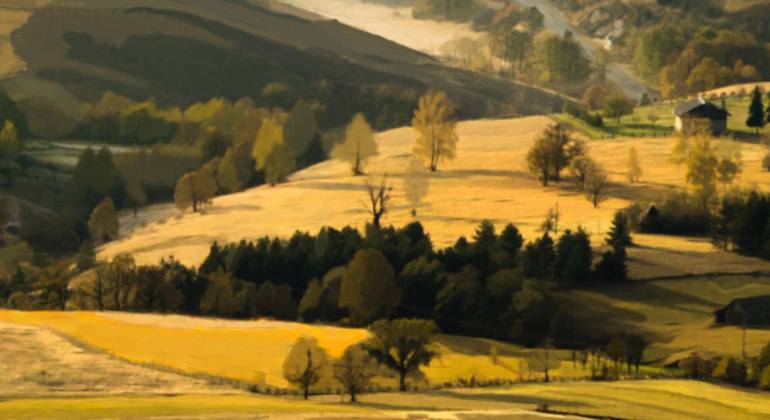 Original Abstract Expressionism Landscape Digital by Nenad Stojanovic