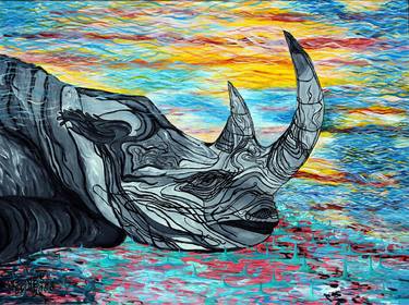 Original Animal Mixed Media by Nenad Stojanovic