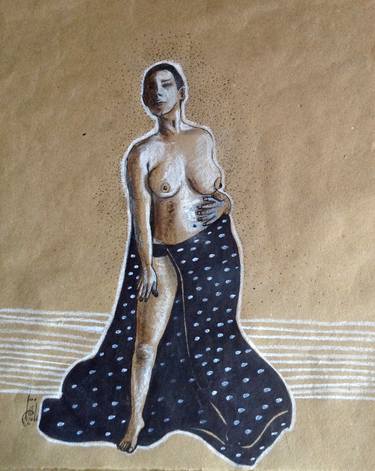 Original Figurative Body Drawings by Rasha Amin
