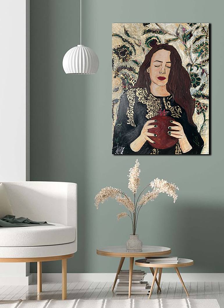Original Expressionism Nature Painting by Rasha Amin