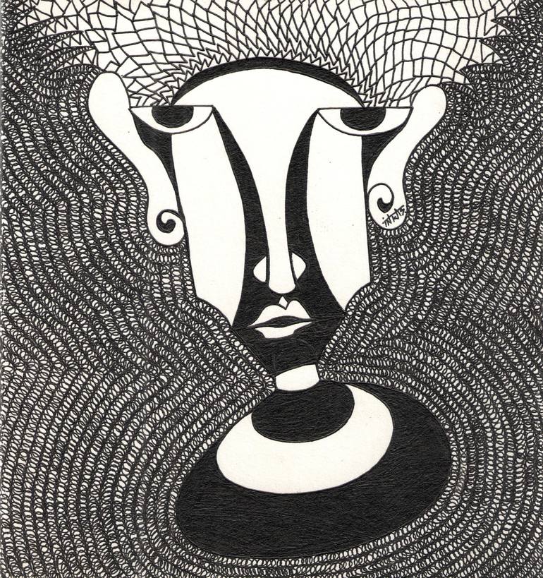 Face -24 Drawing by Shanmukha Inkas | Saatchi Art
