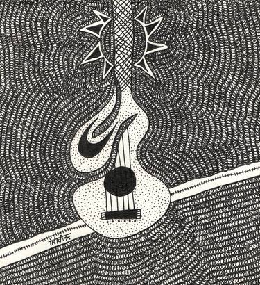 Print of Abstract Music Drawings by Inkas Arts