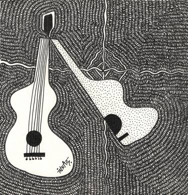 Print of Abstract Music Drawings by Inkas Arts