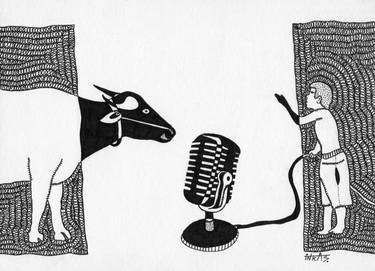 Print of Abstract Animal Drawings by Inkas Arts