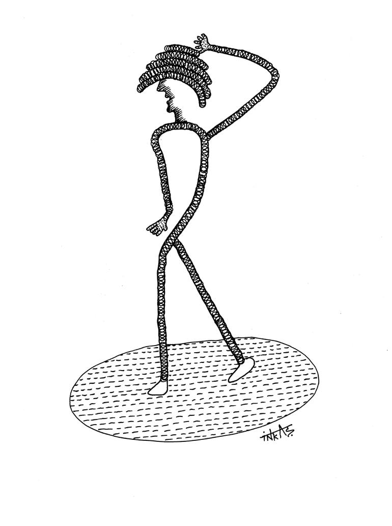 M J Drawing By Shanmukha Inkas Saatchi Art