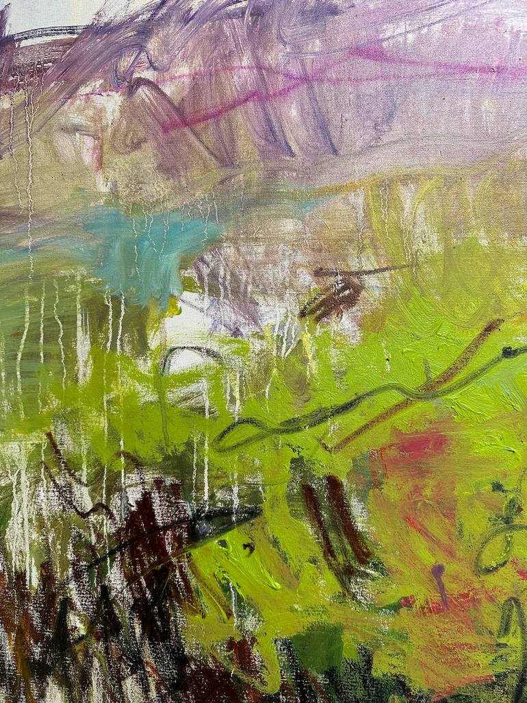 Original Abstract Expressionism Landscape Painting by Lilia Orlova-Holmes