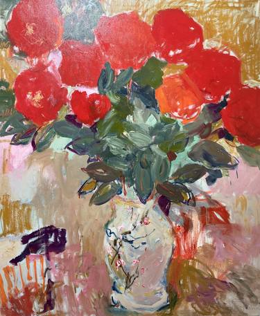 Print of Impressionism Floral Paintings by Lilia Orlova-Holmes