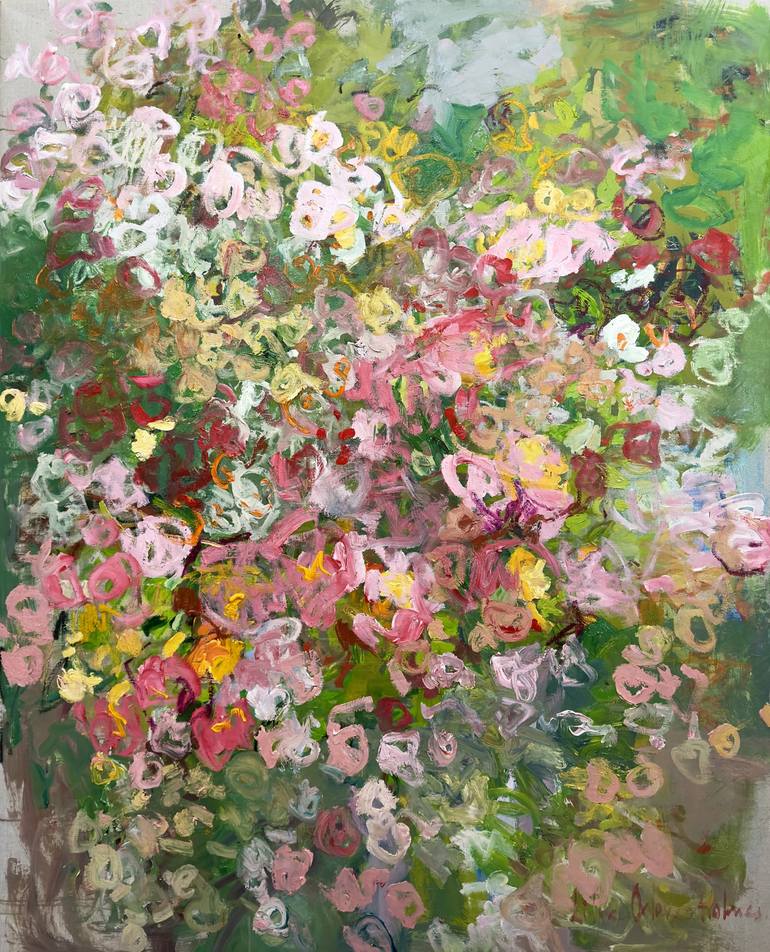 Flowers Painting by Lilia Orlova-Holmes | Saatchi Art