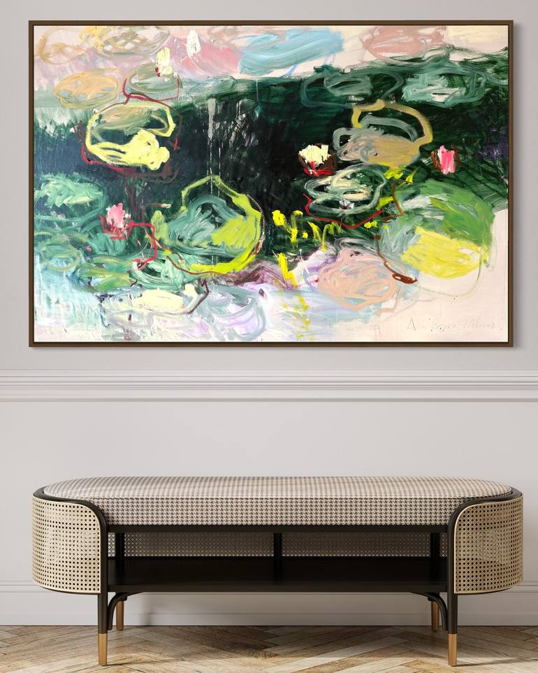 Original Abstract Expressionism Nature Painting by Lilia Orlova-Holmes