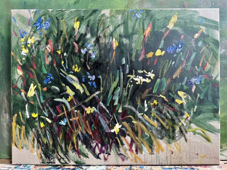 Original Impressionism Floral Painting by Lilia Orlova-Holmes