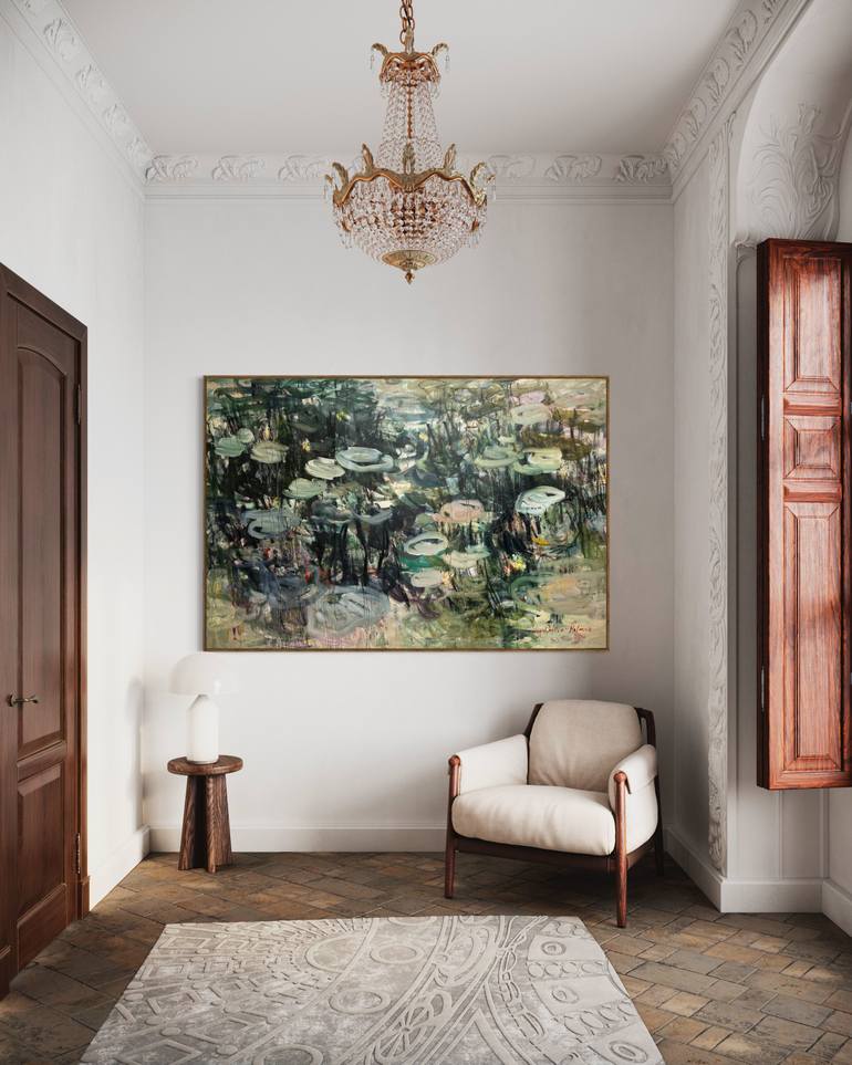 Original Abstract Expressionism Abstract Painting by Lilia Orlova-Holmes