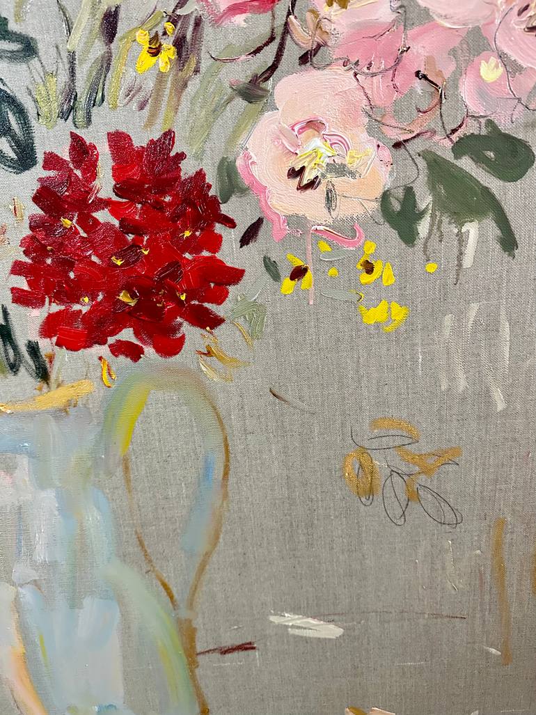Original Impressionism Floral Painting by Lilia Orlova-Holmes