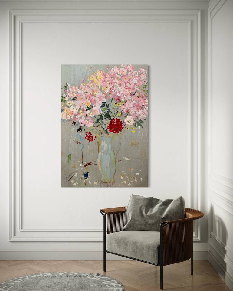 Original Floral Painting by Lilia Orlova-Holmes