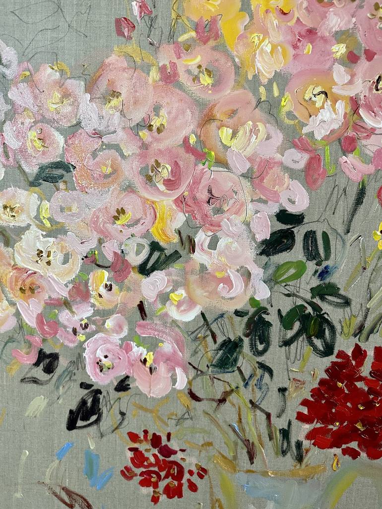 Original Impressionism Floral Painting by Lilia Orlova-Holmes