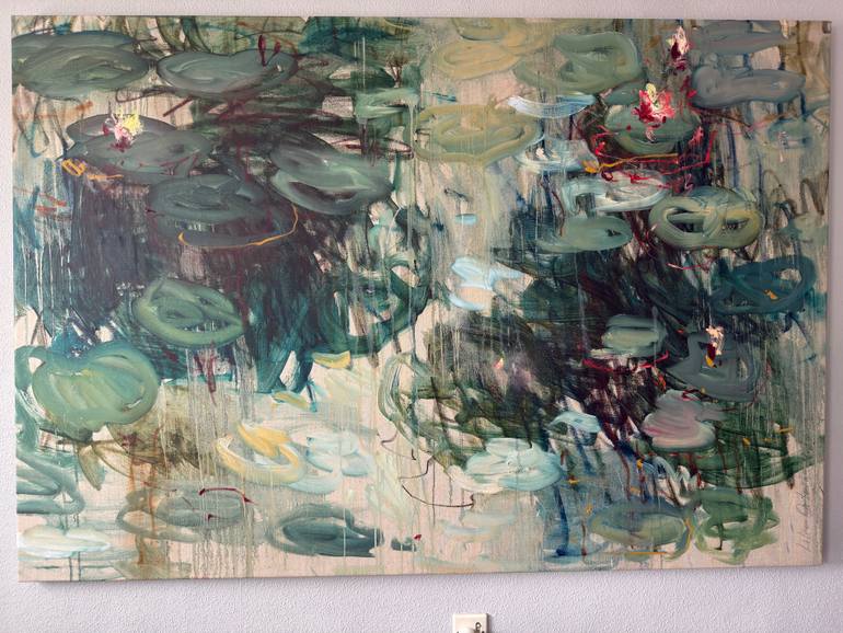 Original Abstract Expressionism Abstract Painting by Lilia Orlova-Holmes