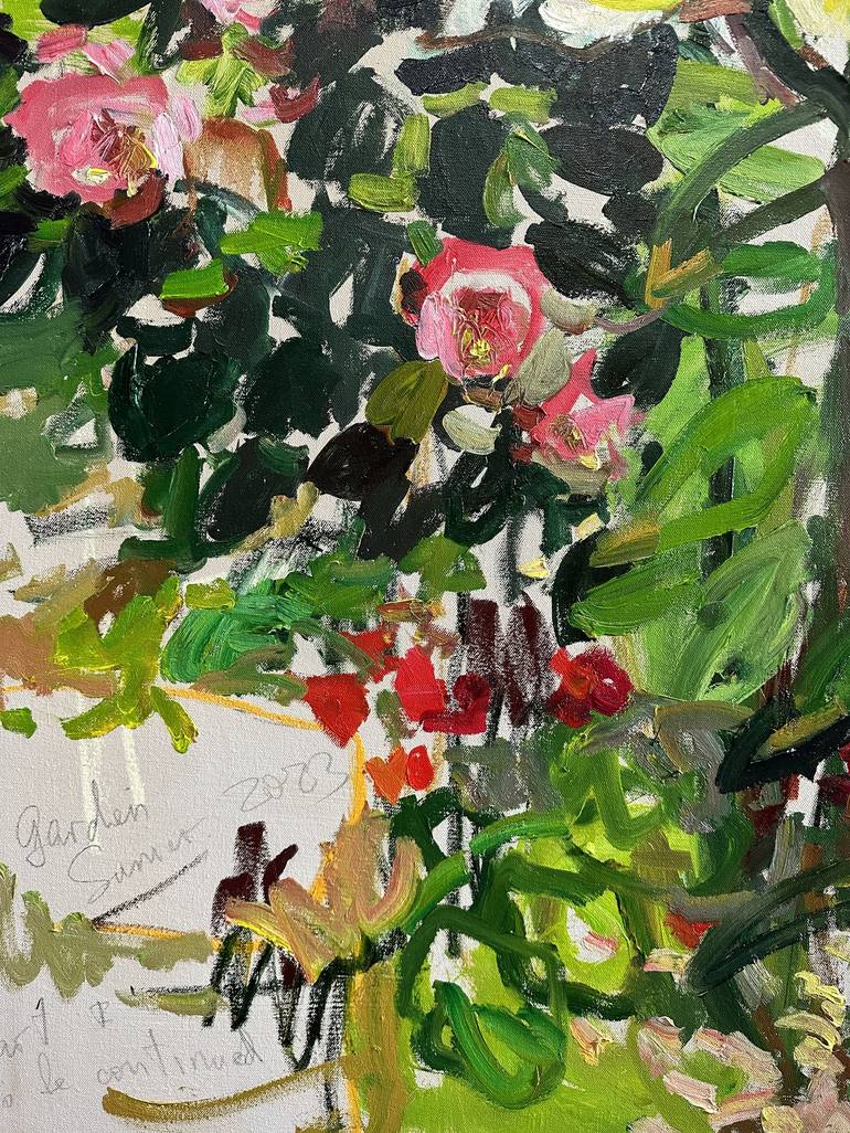 Original Garden Painting by Lilia Orlova-Holmes