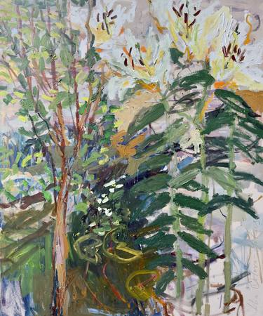 Print of Expressionism Garden Paintings by Lilia Orlova-Holmes