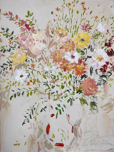 Print of Impressionism Floral Paintings by Lilia Orlova-Holmes