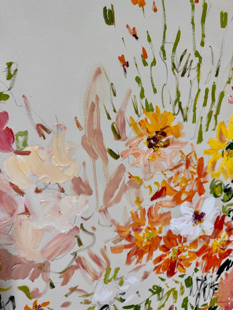 Original Impressionism Floral Painting by Lilia Orlova-Holmes