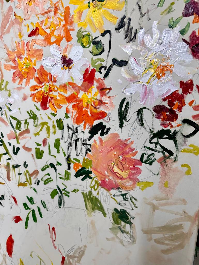 Original Impressionism Floral Painting by Lilia Orlova-Holmes