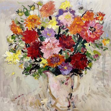 Print of Impressionism Floral Paintings by Lilia Orlova-Holmes