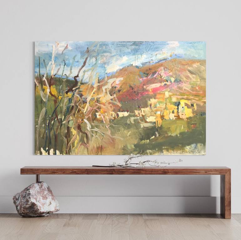 Original Impressionism Landscape Painting by Lilia Orlova-Holmes